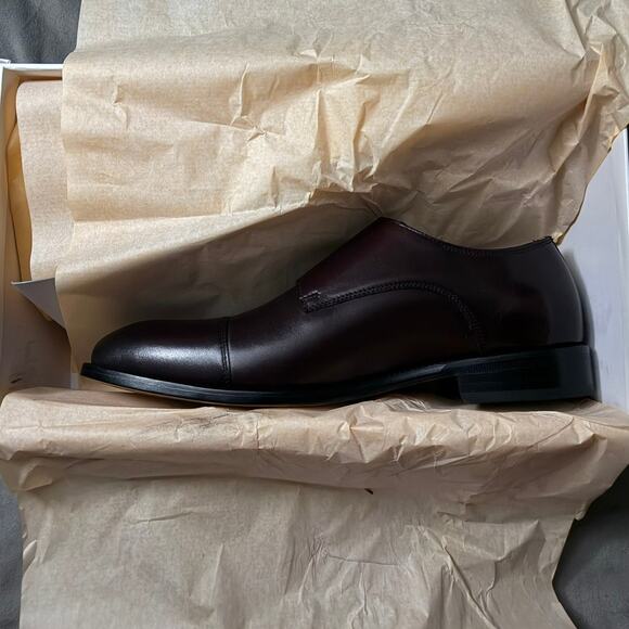 Quince Men\'s Italian Leather Double Monk Strap Oxford Oxblood 8 NIB main image 5